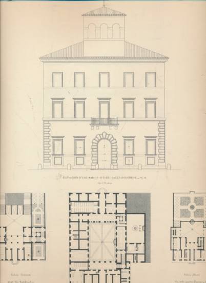 Edifices de Rome Moderne. Volume 3. Palais et Maisons.