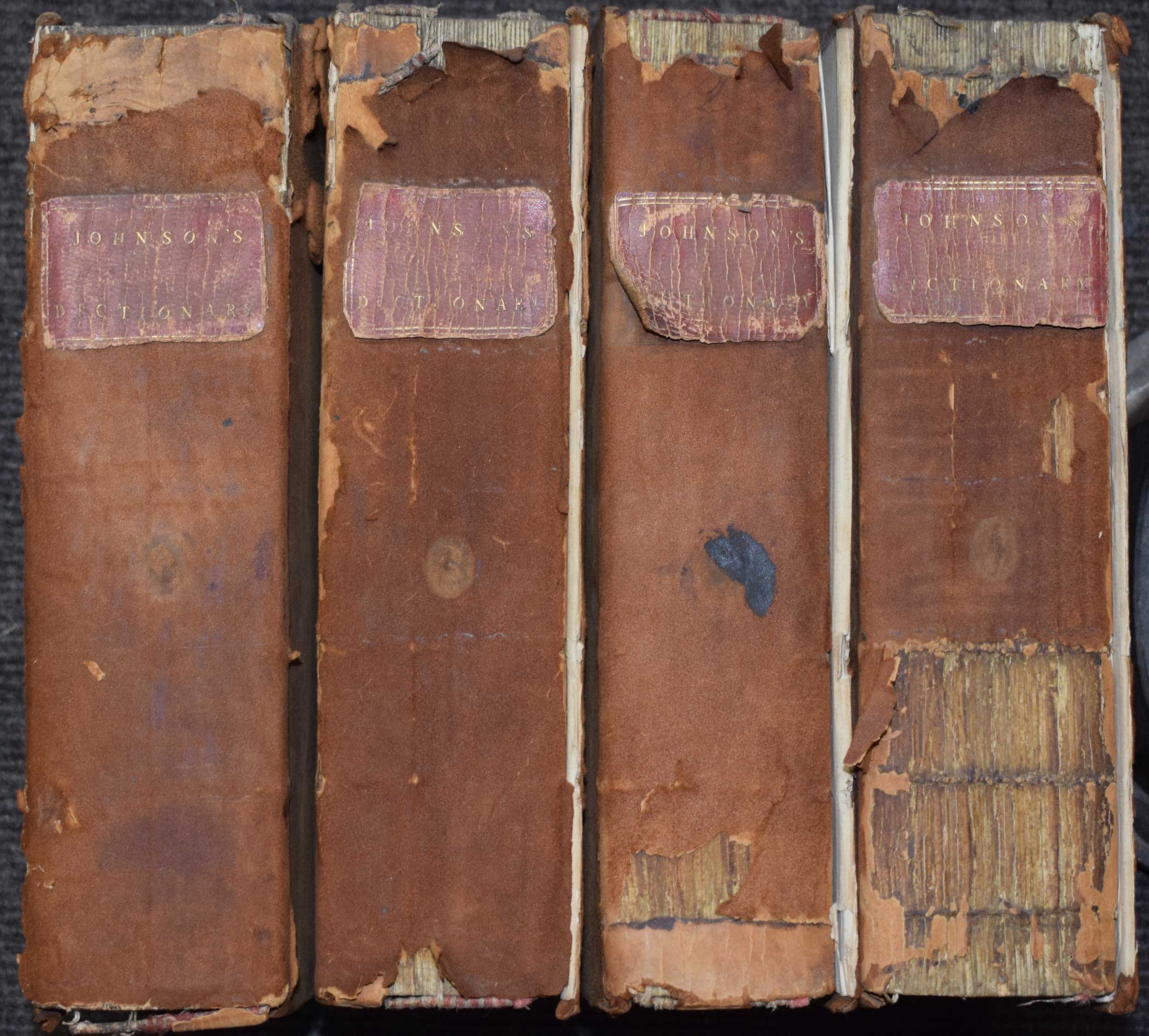 A Dictionary of the English Language. 4 volume set. 1805.