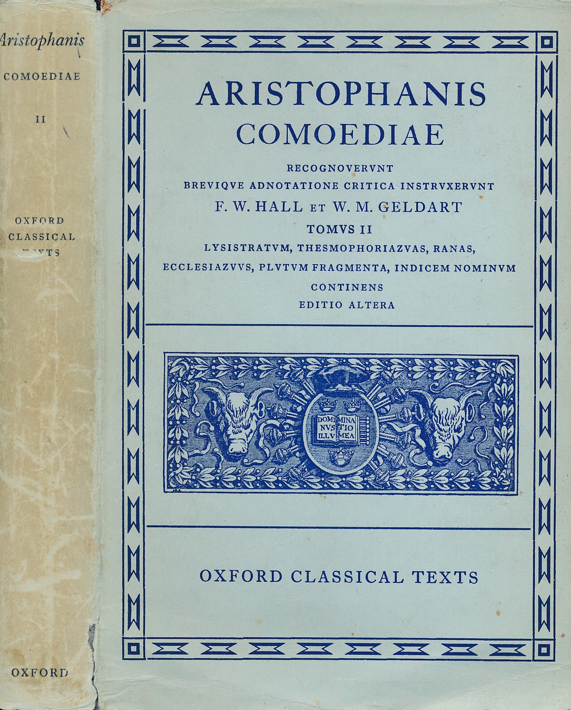 Aristophanis Comoediae. Vol II