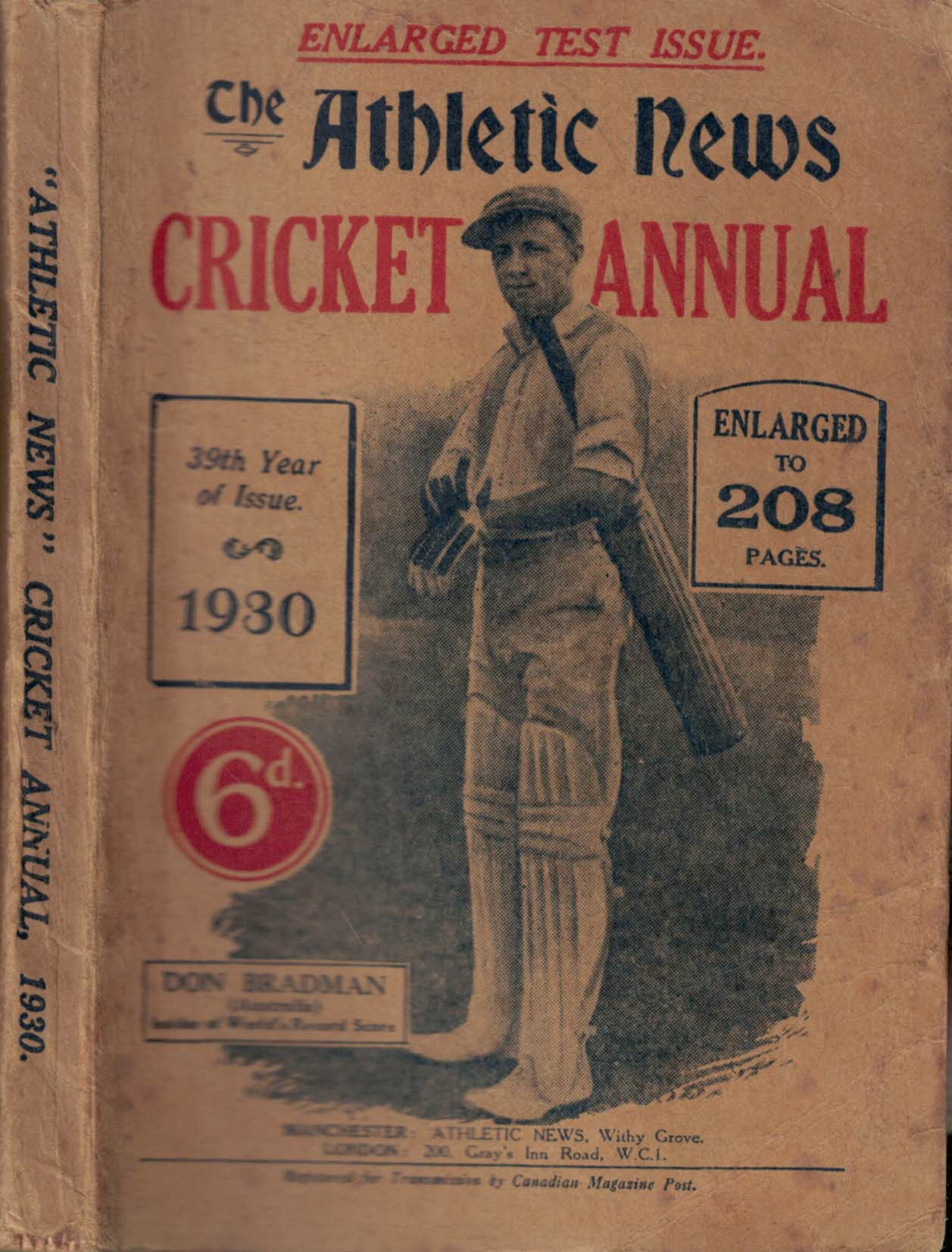 The Athletic News Cricket Annual. 1930.