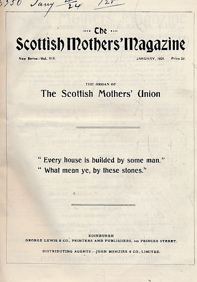 The Scottish Mothers' Magazine. Volume XIX. 1924 - 1927.