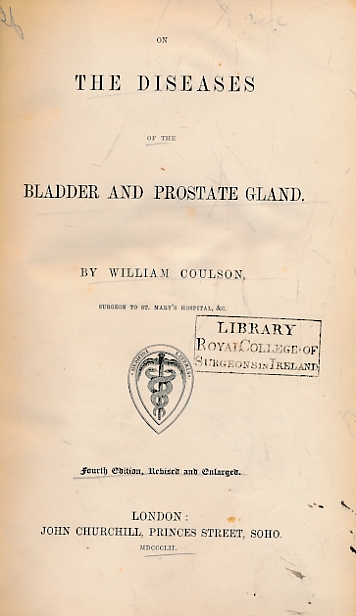 On Diseases of the Bladder and Prostrate Gland