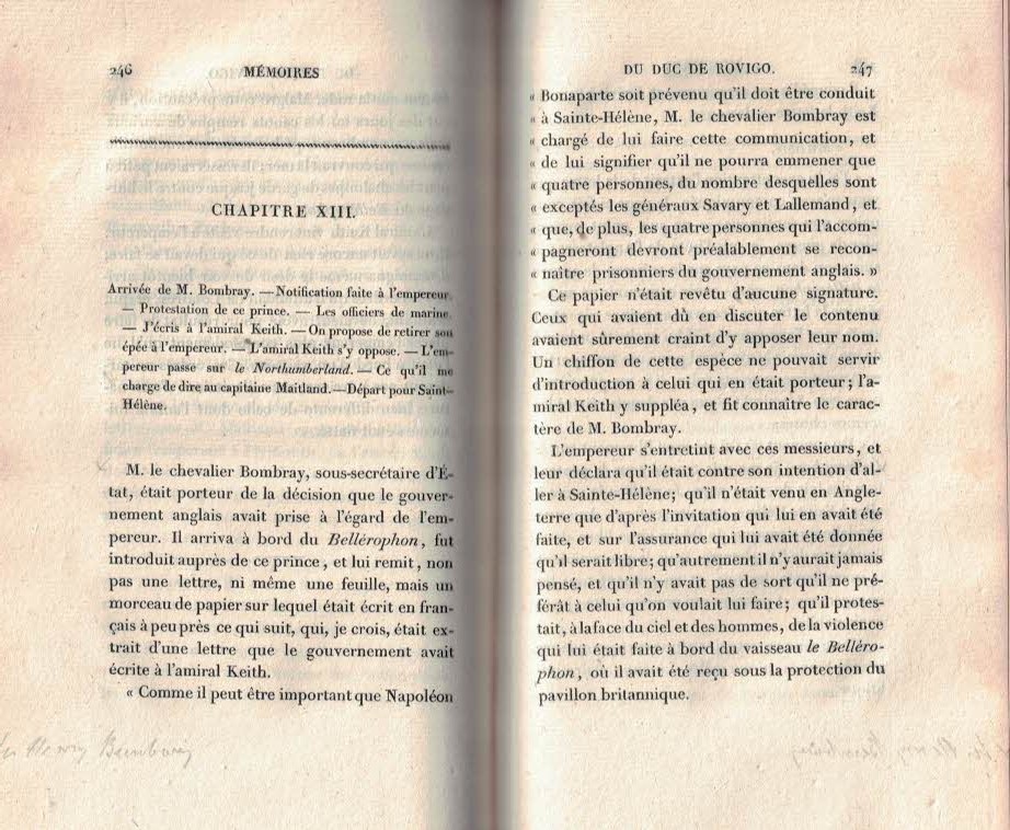 Memoires du Duc de Rovigo. Pour Servir a l'Histoire de l'Empereur Napolon. 8 Volume Set.