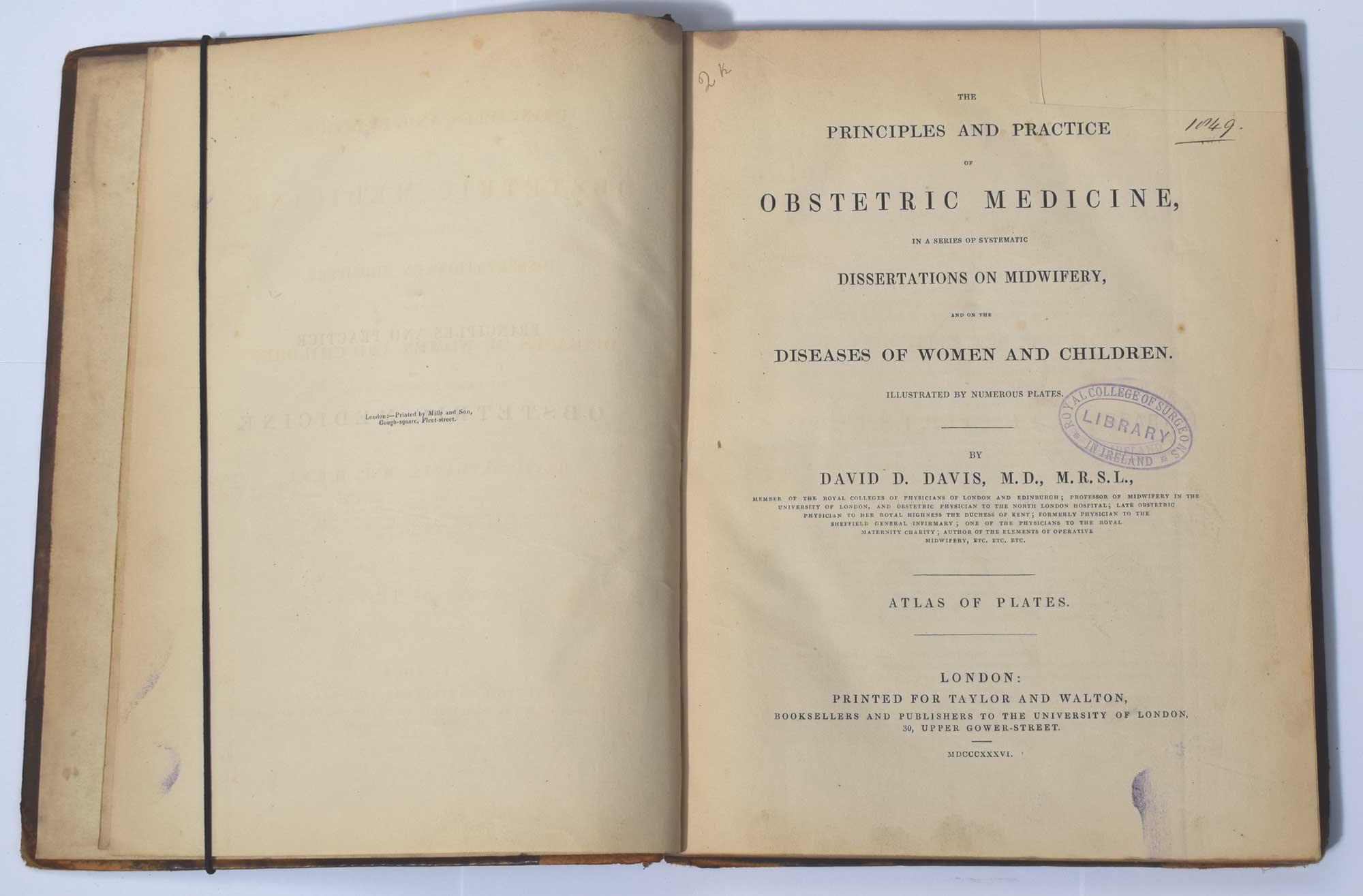 The Principles and Practice of Obstetric Medicine, in a Series of Systematic Dissertations on Midwifery, and on the Diseases of Women and Children. Atlas of Plates.