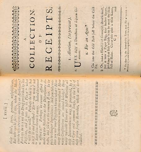 Primitive Physick: or, An Easy and Natural Method of Curing Most Diseases. A Collection of Receipts.