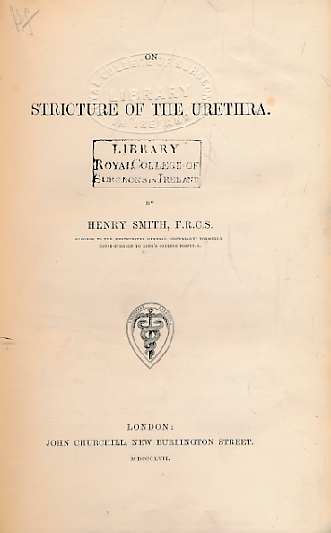 On Stricture of the Urethra