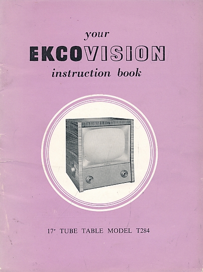 Your Ekcovision Instruction Book