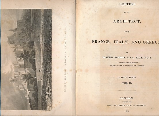 Letters of an Architect from France, Italy, and Greece. 2 volume set.