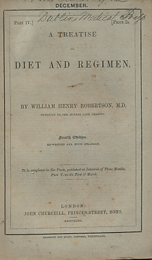 A Treatise on Diet and Regimen. 5 parts [of 6]