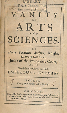 The Vanity of Arts and Sciences