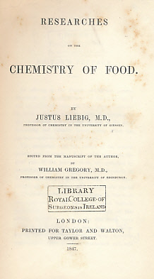 Researches on the Chemistry of Food