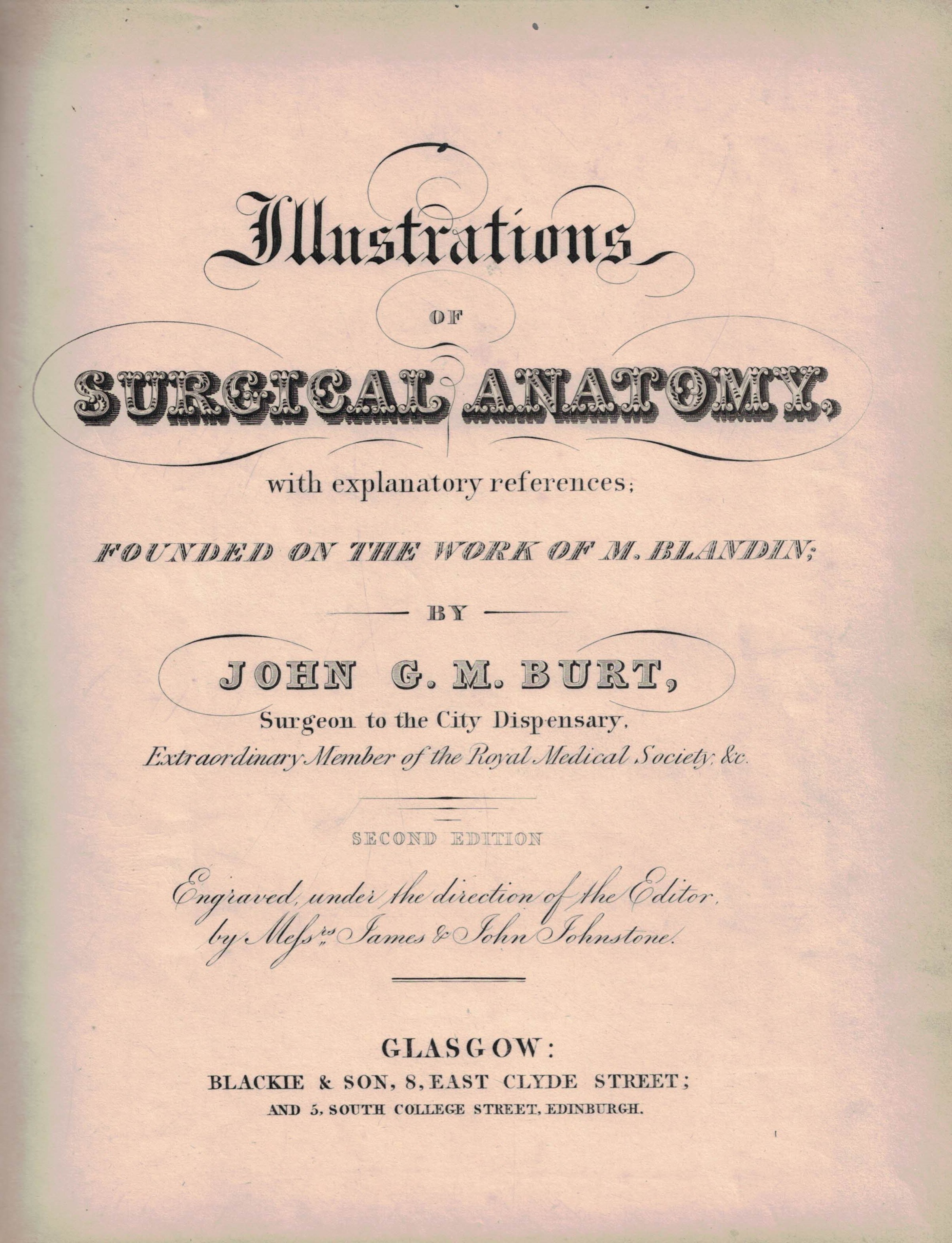 Illustrations of Surgical Anatomy, With Explanatory References, Founded on the Work of M. Blandin