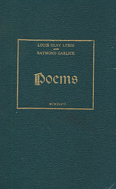 LEROI, LOUIS OLAV; GARLICK, RAYMOND - Poems. Signed Copy