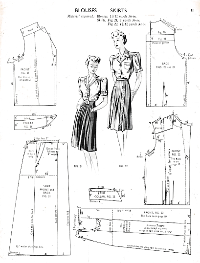 Illustrated Book of Draftings for Lingerie with Blouses Skirts and Accessories. The Haslam System of Dresscutting No 7.