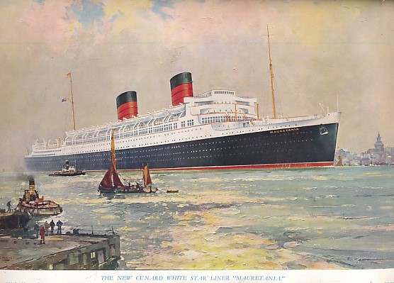 The Cunard White Star North Atlantic Twin-Scew Geared-Turbine Passenger Steamship 'Mauretania' [35,739 Tons Gross]. The Largest Merchant Vessel Ever Constructed in England. Souvenir Number June 1939.