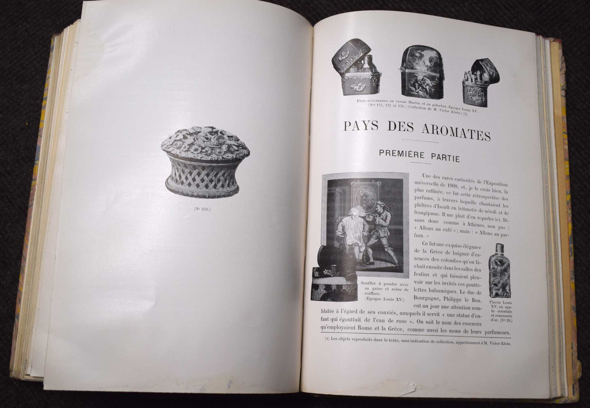 Exposition de 1900. Muses Centennaux Rappport. Dentelle. Broderie. Costume. Parfumerie. Four sections in one volume.
