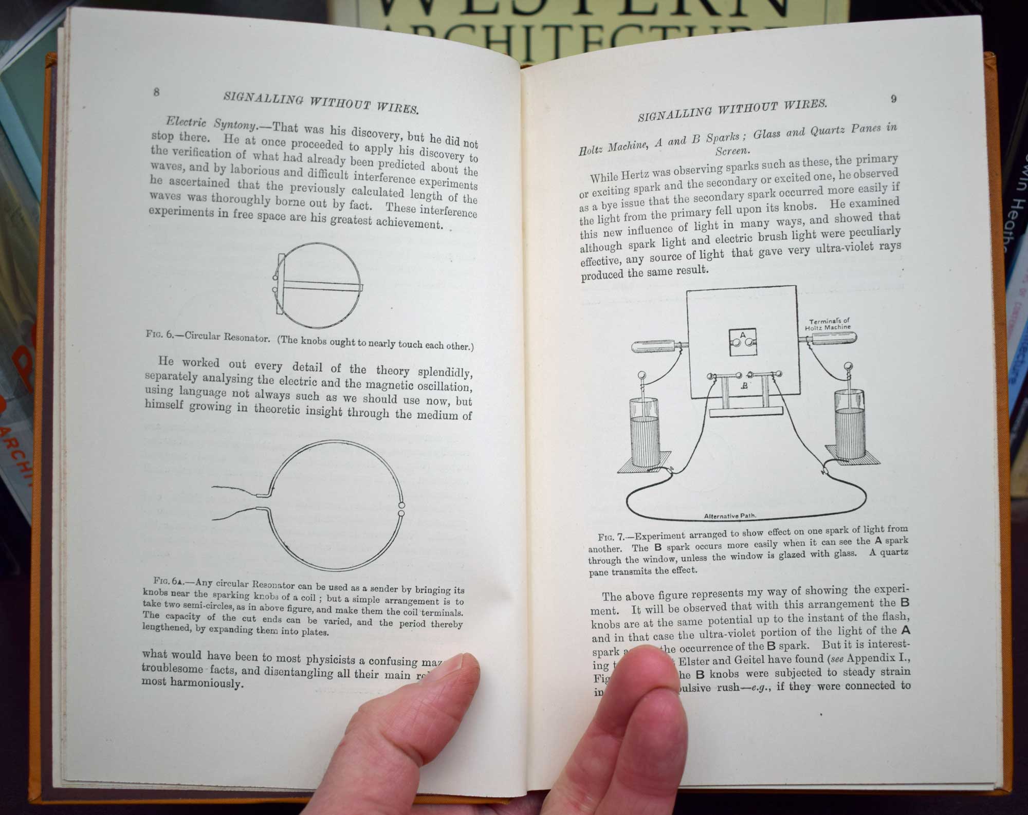 Signalling Across Space Without Wire. Being a Description of the Work of Hertz & His Successors. Author's copy with alterations.