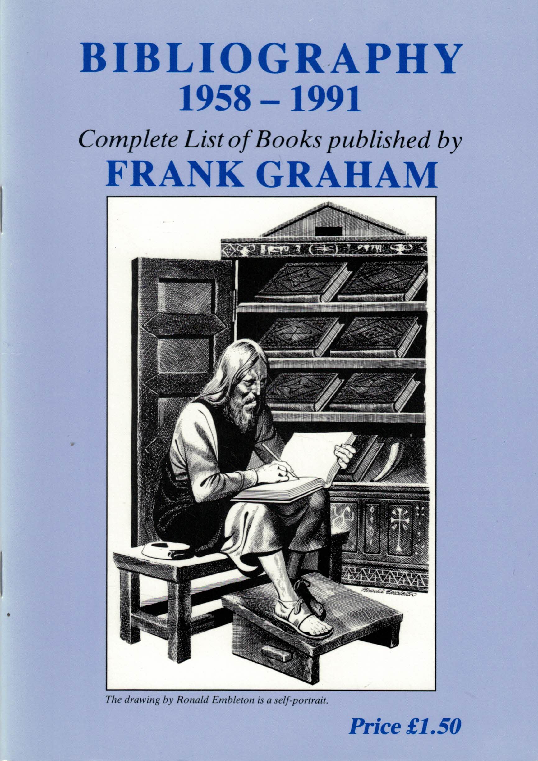 Bibliography 1958-1991. Complete List of Books Published by Frank Graham.