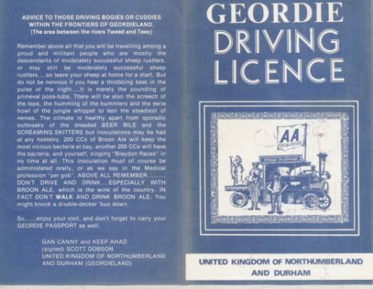 DOBSON, SCOTT - Geordie Driving Licence