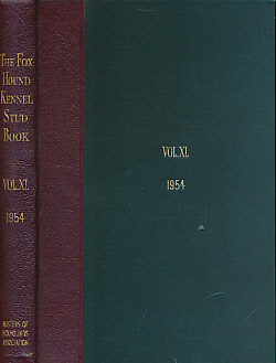 W-FITZWILLIAM, J [ED.] - The Foxhound Kennel Stud Book. Volume XL. 1954