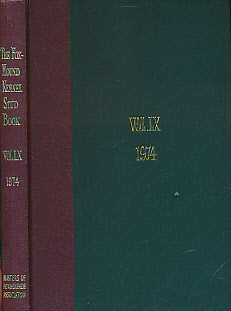 The Foxhound Kennel Stud Book. Volume LX. 1974.