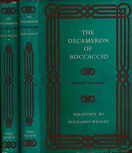 The Decameron: The First Five Days; The Last Five Days. 2 volume set. 1954.