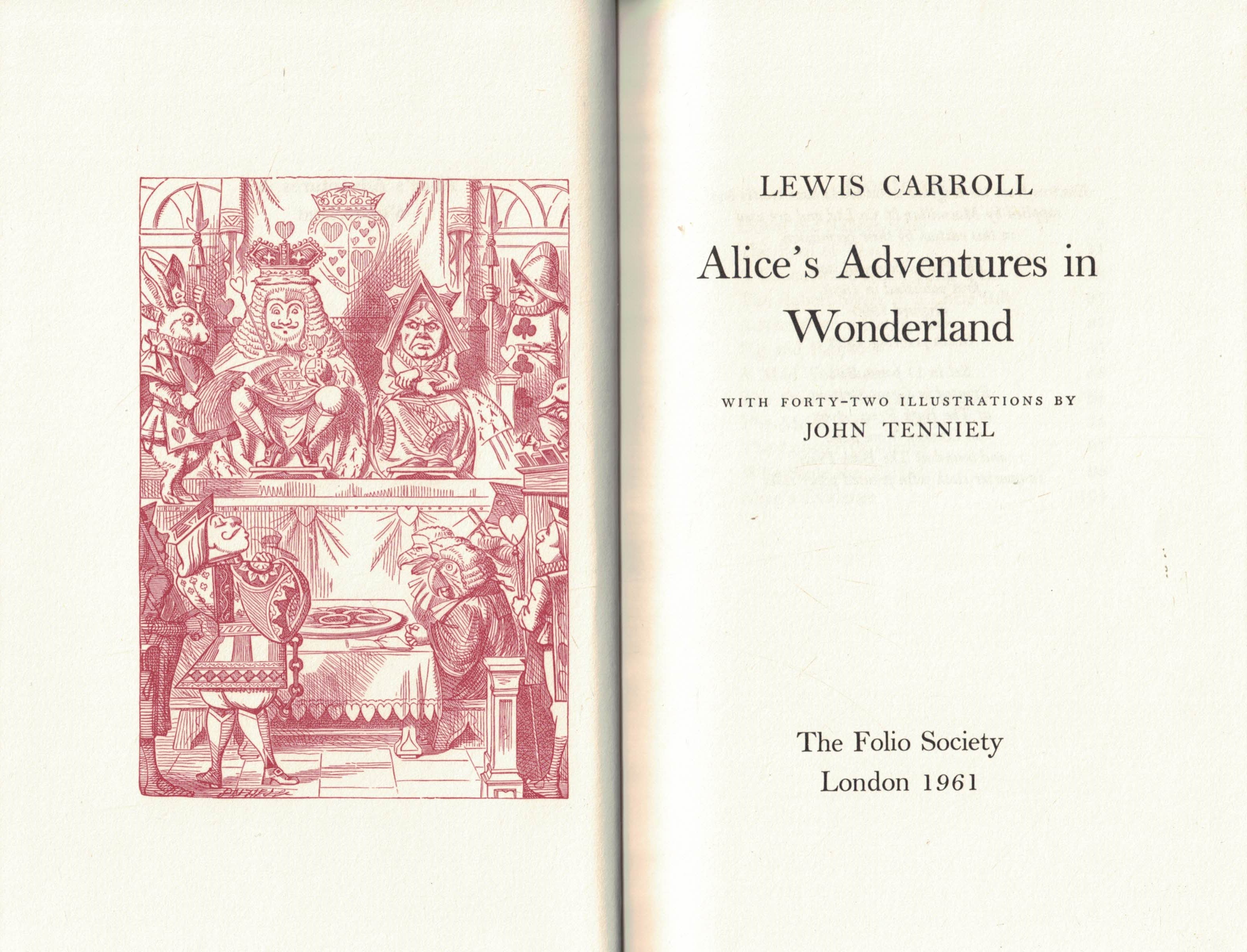 Alice's Adventures in Wonderland + Through the Looking-Glass. 2 volume set. 1993.