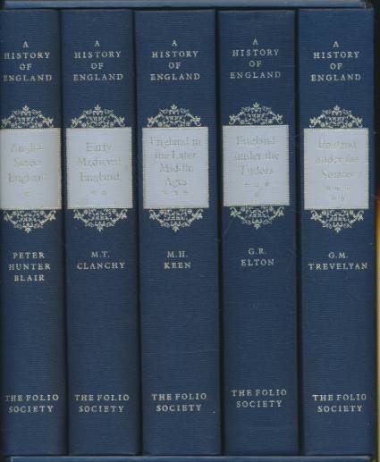 A History of England. 5 volume set. Anglo-Saxon + Early Medieval England + England in the Later Middle Ages +  England under the Tudors + England Under the Stuarts