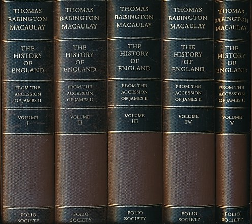 The History of England from the Accession of James II. 5 volume set. 2009.