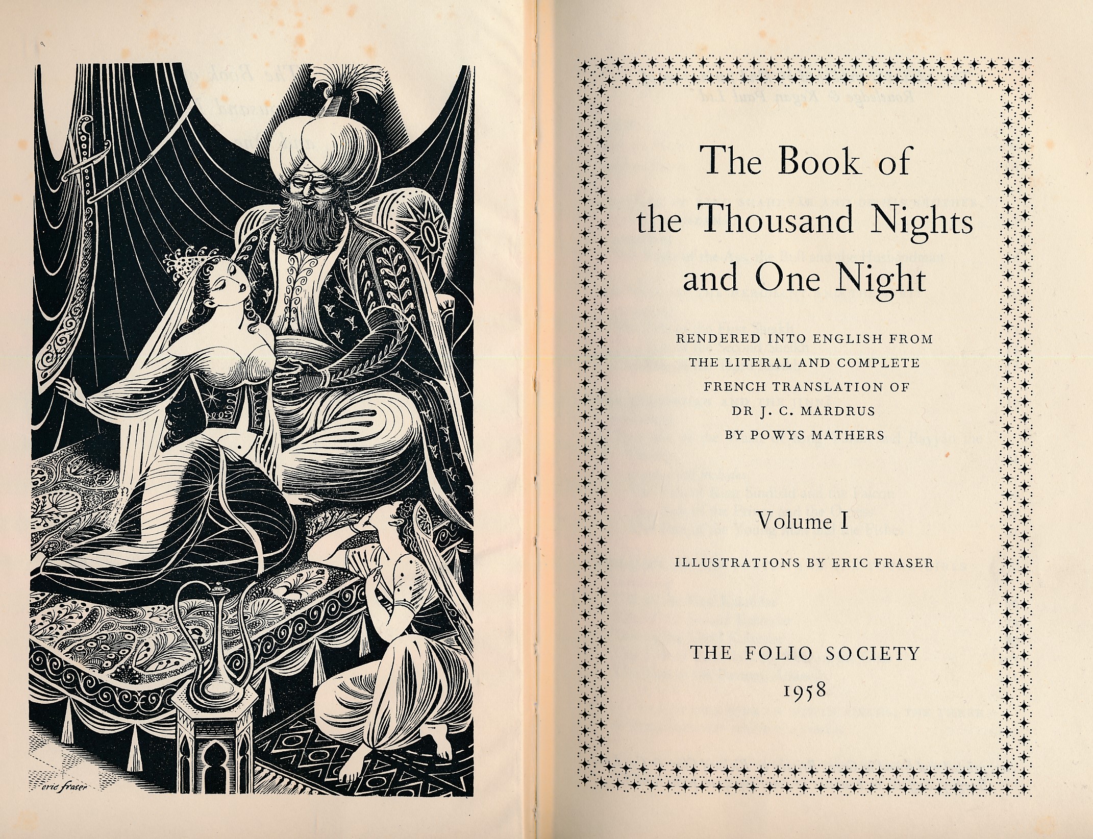The Book of the Thousand Nights and One Night. 4 volume set. 1958.