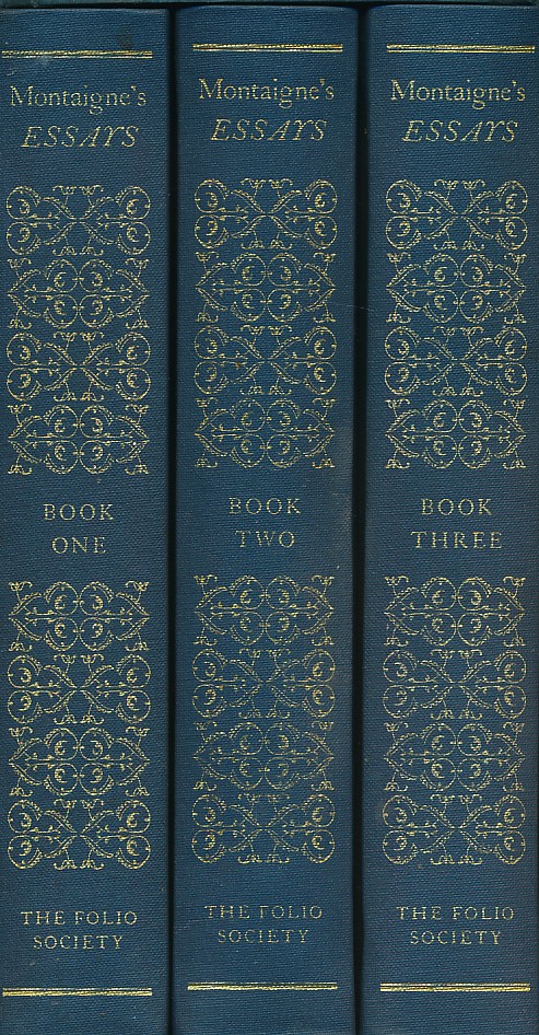 Montaigne's Essays. 3 volume set.