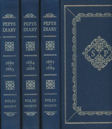 Pepys Diary. 1660-1663, 1664-1666, 1667-1669. 3 volume set.