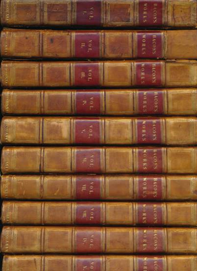 The Works of Francis Bacon, Baron of Verulam, Viscount St. Albans, and Lord High Chancellor of England. 10 volume set.