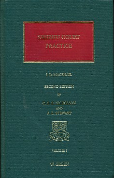 Sheriff Court Practice.  Volume I [of 2]