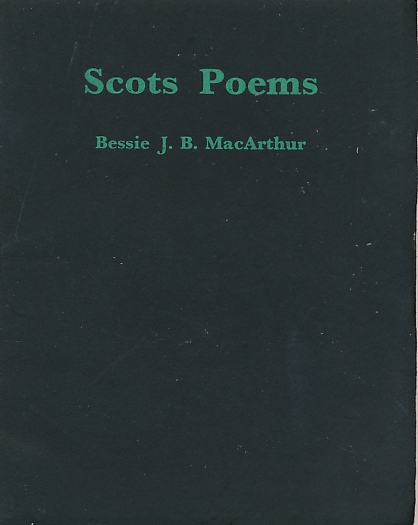 Scots Poems. Signed copy.