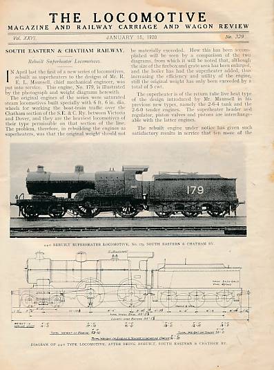 The Locomotive, Railway Carriage & Wagon Review. Volume XXVI. January-December 1920.