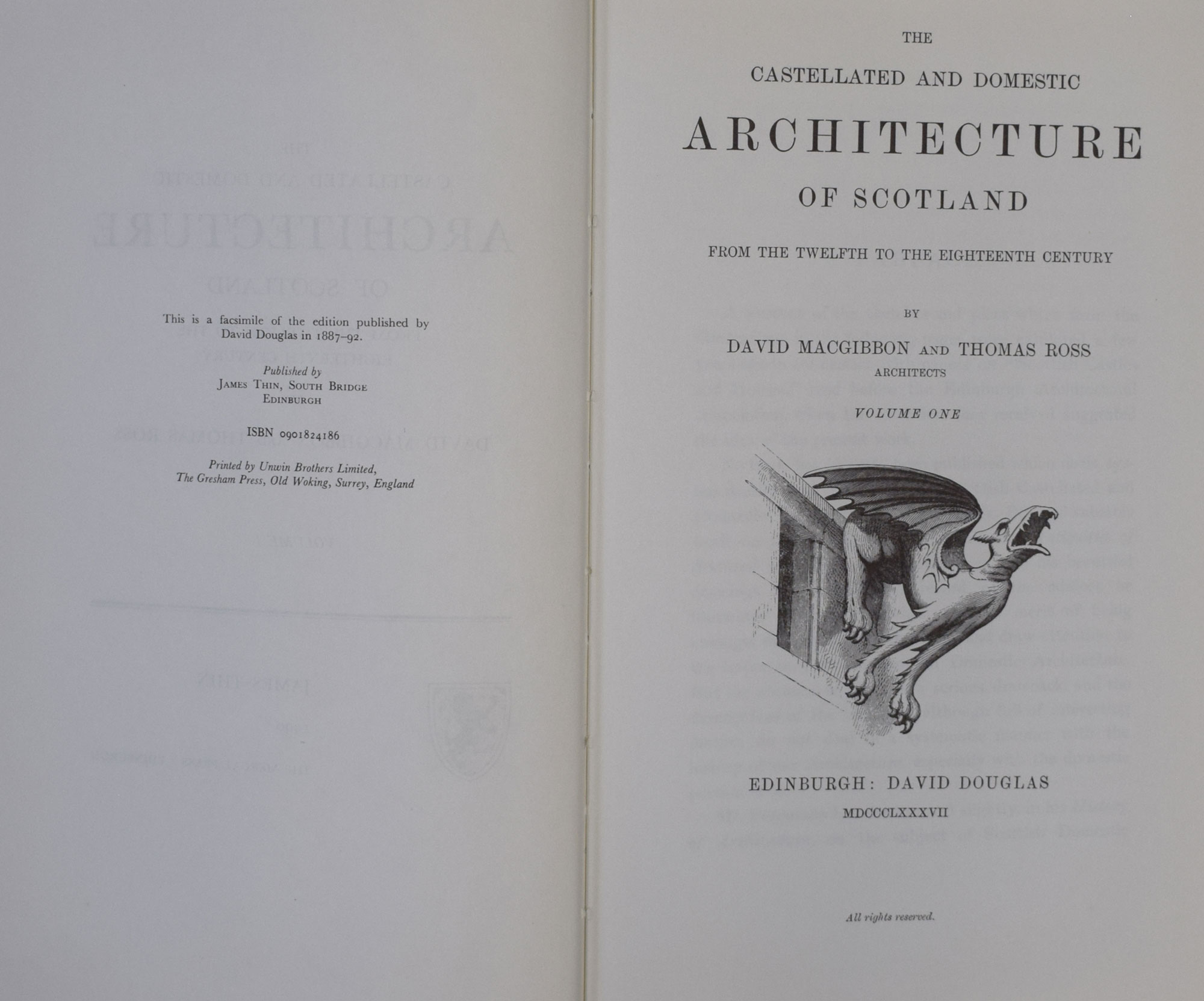 The Castellated and Domestic Architecture of Scotland from the Twelfth Century to the Eighteenth Century. 5 volume set.