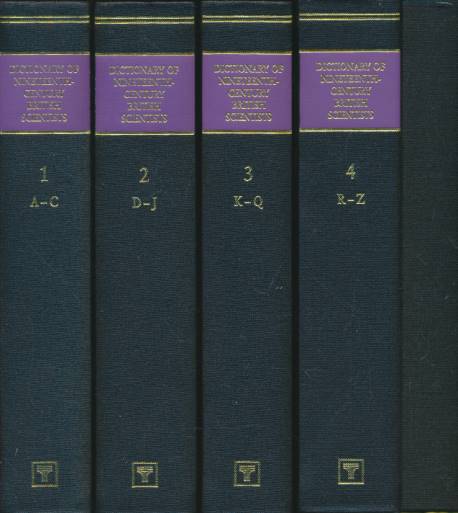 The Dictionary of Nineteenth-Century British Scientists. 4 volume set.
