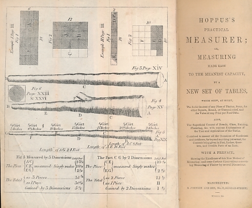 Hoppus's Tables for Measuring or Practical Measuring Made Easy, by a New Set of Tables. 1846.