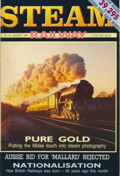 Steam Railway 1988. Signed limited edition.