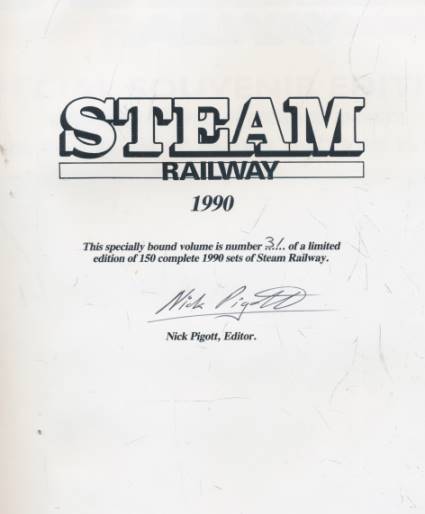 Steam Railway 1990. Signed limited edition.