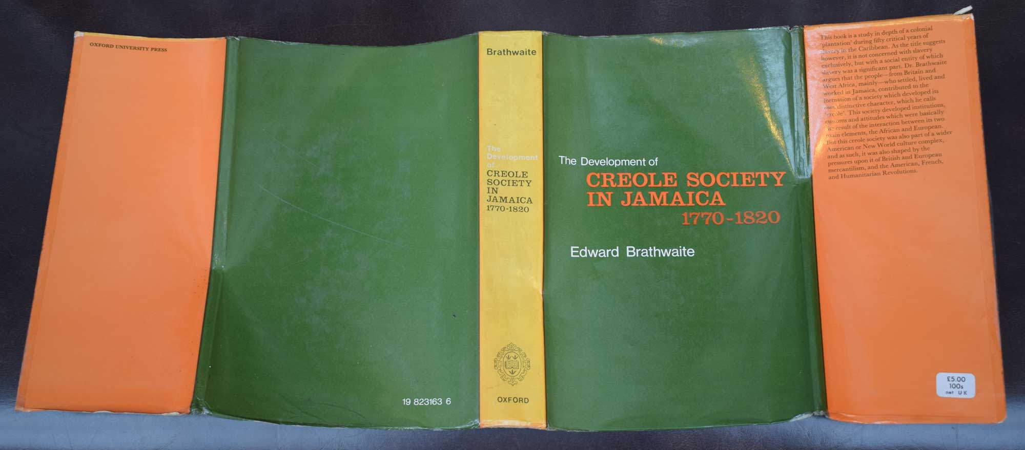 The Development of Creole Society in Jamaica 1770 - 1820
