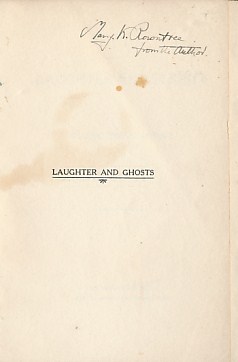 Laughter and Ghosts. Author's Inscription.