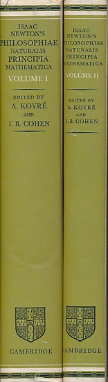 Isaac Newton's Philosophiae Naturalis Principia Mathematica.  2 volume set