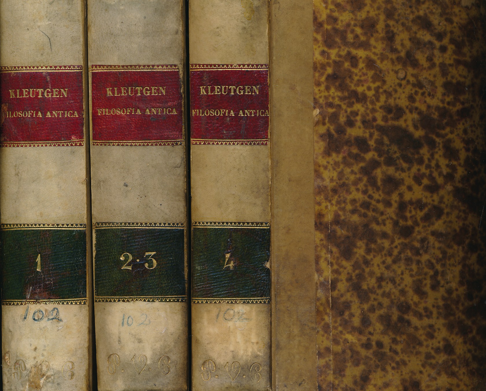 La Filosofia Antica. Esposta e Difesa. 4 volumes in three.