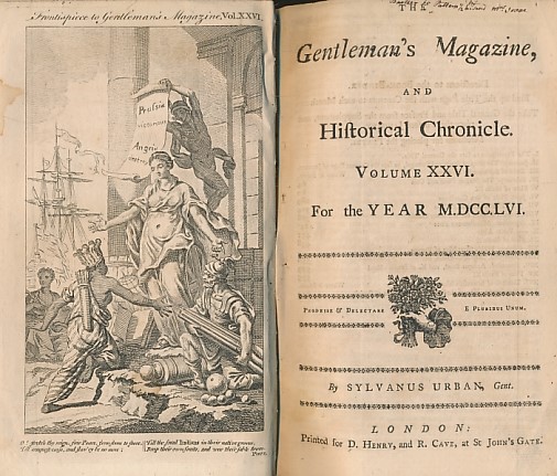 The Gentleman's Magazine and Historical Chronicle. Volume XXVI (26) January to December 1756.