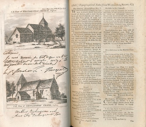 URBAN, SYLVANUS [NICHOLS, JOHN] [ED.] - The Gentleman's Magazine: And Historical Chronicle. Volume LXXVIII (78). January to December 1808. 2 Volume Set