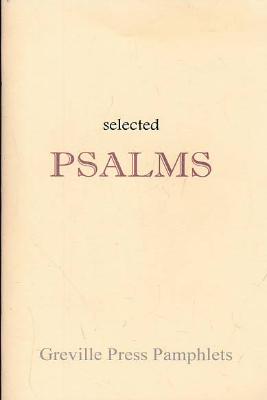 Selected Psalms. Signed copy.