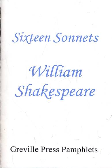 Sixteen Sonnets. Signed copy.