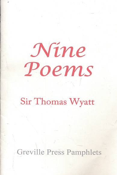 Nine Poems. Signed copy.